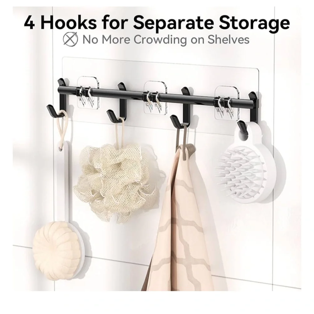 Shower Caddy-YASONIC 100% Rustproof Shower Organizer 6 PK nwt